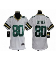 Youth Nike NFL Green Bay Packers #80 Donald Driver White Jerseys Youth Nike NFL Green Bay Packers #80 Donald Driver White Jerseys