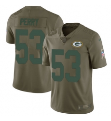 Youth Nike Packers #53 Nick Perry Olive Stitched NFL Limited 2017 Salute to Service Jersey Youth Nike Packers #53 Nick Perry Olive Stitched NFL Limited 2017 Salute to Service Jersey