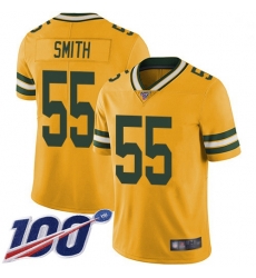 Youth Packers 55 Za 27Darius Smith Yellow Stitched Football Limited Rush 100th Season Jersey Youth Packers 55 Za 27Darius Smith Yellow Stitched Football Limited Rush 100th Season Jersey