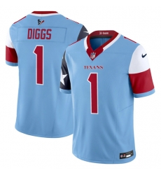 Men Houston Texans 1 Stefon Diggs Blue 2024 F U S E V5 Limited Stitched Football Jersey Men Houston Texans 1 Stefon Diggs Blue 2024 F U S E V5 Limited Stitched Football Jersey