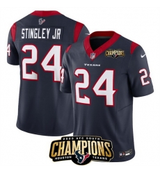 Men Houston Texans 24 Derek Stingley Jr Navy 2023 F U S E AFC South Champions Patch Vapor Untouchable Limited Stitched Football Jersey Men Houston Texans 24 Derek Stingley Jr Navy 2023 F U S E AFC South Champions Patch Vapor Untouchable Limited Stitched Football Jersey