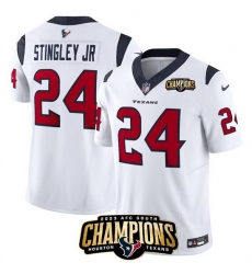 Men Houston Texans 24 Derek Stingley Jr White 2023 F U S E AFC South Champions Patch Vapor Untouchable Limited Stitched Football Jersey Men Houston Texans 24 Derek Stingley Jr White 2023 F U S E AFC South Champions Patch Vapor Untouchable Limited Stitched Football Jersey