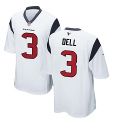 Men Houston Texans 3 Tank Dell White Stitched Game Football Jersey Men Houston Texans 3 Tank Dell White Stitched Game Football Jersey
