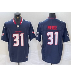 Men Houston Texans 31 Dameon Pierce Navy F U S E Vapor Limited Stitched Football Jersey Men Houston Texans 31 Dameon Pierce Navy F U S E Vapor Limited Stitched Football Jersey