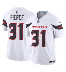 Men Houston Texans 31 Dameon Pierce White 2024 Vapor F U S E Limited Stitched Jersey Men Houston Texans 31 Dameon Pierce White 2024 Vapor F U S E Limited Stitched Jersey