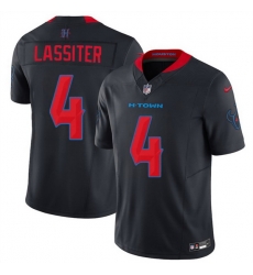 Men Houston Texans 4 Kamari Lassiter Navy 2nd Alternate 2025 F U S E Vapor Limited Stitched Football Jersey Men Houston Texans 4 Kamari Lassiter Navy 2nd Alternate 2025 F U S E Vapor Limited Stitched Football Jersey
