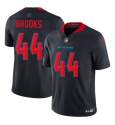 Men Houston Texans 44 British Brooks Navy 2nd Alternate 2025 F U S E  Vapor Limited Stitched Football Jersey