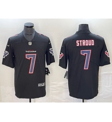 Men Houston Texans 7 C J Stroud Black Fashion With Patch Vapor Untouchable Limited Stitched Football Jersey Men Houston Texans 7 C J Stroud Black Fashion With Patch Vapor Untouchable Limited Stitched Football Jersey