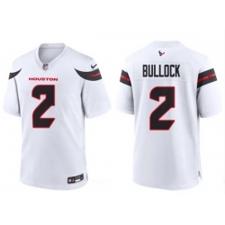 Men Houston Texans Calen Bullock #2 Limited White Stitched Jersey