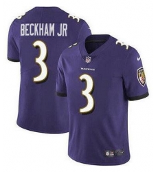 Men Nike Baltimore Ravens #3 Odell Beckham Jr Purple Vapor Untouchable Limited Jersey Men Nike Baltimore Ravens #3 Odell Beckham Jr Purple Vapor Untouchable Limited Jersey