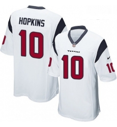 Men Nike Houston Texans 10 DeAndre Hopkins Game White NFL Jersey Men Nike Houston Texans 10 DeAndre Hopkins Game White NFL Jersey