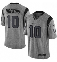 Men Nike Houston Texans 10 DeAndre Hopkins Limited Gray Gridiron NFL Jersey Men Nike Houston Texans 10 DeAndre Hopkins Limited Gray Gridiron NFL Jersey