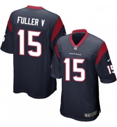 Men Nike Houston Texans 15 Will Fuller V Game Navy Blue Team Color NFL Jersey Men Nike Houston Texans 15 Will Fuller V Game Navy Blue Team Color NFL Jersey