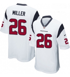 Men Nike Houston Texans 26 Lamar Miller Game White NFL Jersey Men Nike Houston Texans 26 Lamar Miller Game White NFL Jersey