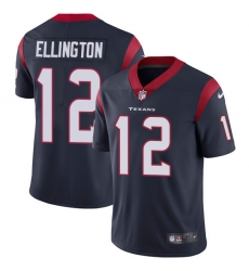 Men Nike Texans #12 Bruce Ellington Navy Blue Team Color Stitched NFL Vapor Untouchable Limited Jersey Men Nike Texans #12 Bruce Ellington Navy Blue Team Color Stitched NFL Vapor Untouchable Limited Jersey