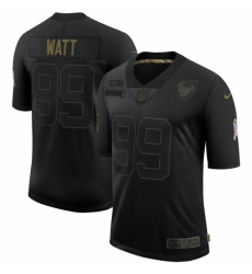 Men's Houston Texans #99 J.J. Watt Black Nike 2020 Salute To Service Limited Jersey Men's Houston Texans #99 J.J. Watt Black Nike 2020 Salute To Service Limited Jersey