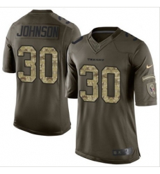 Nike Houston Texans #30 Kevin Johnson Green Men 27s Stitched NFL Limited Salute to Service Jersey Nike Houston Texans #30 Kevin Johnson Green Men 27s Stitched NFL Limited Salute to Service Jersey