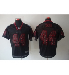 Nike Houston Texans 44 Ben Tate Black Elite Lights Out Number with Team logo NFL Jersey Nike Houston Texans 44 Ben Tate Black Elite Lights Out Number with Team logo NFL Jersey