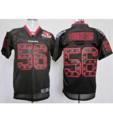 Nike Houston Texans 56 Brian Cushing Black Elite Lights Out W 10th Patch NFL Jersey Nike Houston Texans 56 Brian Cushing Black Elite Lights Out W 10th Patch NFL Jersey