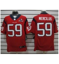 Nike Houston Texans 59 Whitney Mercilus Red Elite W 10th Patch NFL Jersey Nike Houston Texans 59 Whitney Mercilus Red Elite W 10th Patch NFL Jersey