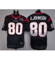 Nike Houston Texans 80 Andre Johnson Blue Elite W 10th Patch NFL Jersey Nike Houston Texans 80 Andre Johnson Blue Elite W 10th Patch NFL Jersey