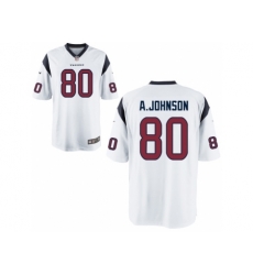 Nike Houston Texans 80 Andre Johnson White Game NFL Jersey Nike Houston Texans 80 Andre Johnson White Game NFL Jersey