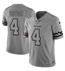 Nike Texans 4 Deshaun Watson 2019 Gray Gridiron Gray Vapor Untouchable Limited Jersey Nike Texans 4 Deshaun Watson 2019 Gray Gridiron Gray Vapor Untouchable Limited Jersey