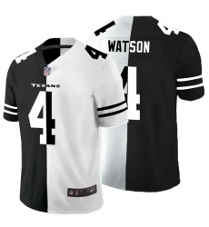 Nike Texans 4 Deshaun Watson Black And White Split Vapor Untouchable Limited Jersey Nike Texans 4 Deshaun Watson Black And White Split Vapor Untouchable Limited Jersey