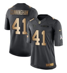 Nike Texans #41 Zach Cunningham Black Mens Stitched NFL Limited Gold Salute To Service Jersey Nike Texans #41 Zach Cunningham Black Mens Stitched NFL Limited Gold Salute To Service Jersey