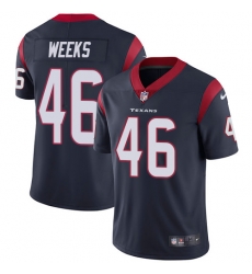 Nike Texans #46 Jon Weeks Navy Blue Team Color Mens Stitched NFL Vapor Untouchable Limited Jersey Nike Texans #46 Jon Weeks Navy Blue Team Color Mens Stitched NFL Vapor Untouchable Limited Jersey