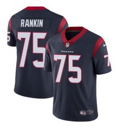 Nike Texans #75 Martinas Rankin Navy Blue Team Color Mens Stitched NFL Vapor Untouchable Limited Jersey Nike Texans #75 Martinas Rankin Navy Blue Team Color Mens Stitched NFL Vapor Untouchable Limited Jersey