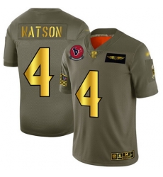 Texans 4 Deshaun Watson Camo Gold Men Stitched Football Limited 2019 Salute To Service Jersey Texans 4 Deshaun Watson Camo Gold Men Stitched Football Limited 2019 Salute To Service Jersey