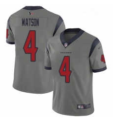 Texans 4 Deshaun Watson Gray Men Stitched Football Limited Inverted Legend Jersey Texans 4 Deshaun Watson Gray Men Stitched Football Limited Inverted Legend Jersey