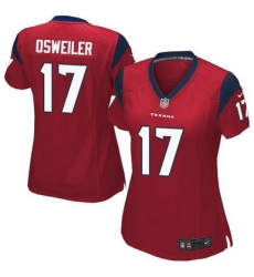 Nike Texans #17 Brock Osweiler Red Alternate Womens Stitched NFL Elite Jersey Nike Texans #17 Brock Osweiler Red Alternate Womens Stitched NFL Elite Jersey