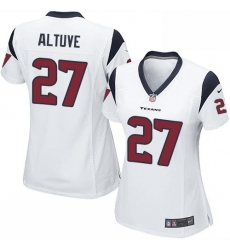 Nike Texans #27 Jose Altuve White Womens Stitched NFL Elite Jersey Nike Texans #27 Jose Altuve White Womens Stitched NFL Elite Jersey