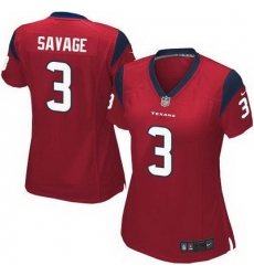 Nike Texans #3 Tom Savage Red Alternate Womens Stitched NFL Elite Jersey Nike Texans #3 Tom Savage Red Alternate Womens Stitched NFL Elite Jersey