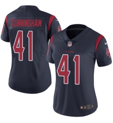 Nike Texans #41 Zach Cunningham Navy Blue Womens Stitched NFL Limited Rush Jersey Nike Texans #41 Zach Cunningham Navy Blue Womens Stitched NFL Limited Rush Jersey