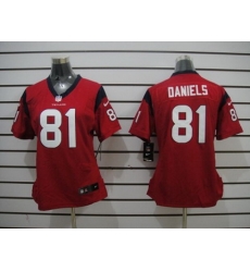 Nike Women Houston Texans #81 Daniels red Jerseys Nike Women Houston Texans #81 Daniels red Jerseys