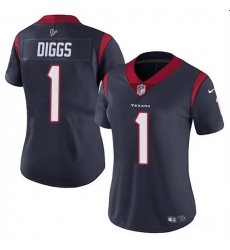 Women Houston Texans 1 Stefon Diggs Navy Vapor Untouchable Limited Stitched Jersey Women Houston Texans 1 Stefon Diggs Navy Vapor Untouchable Limited Stitched Jersey