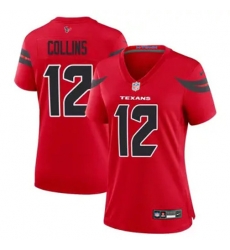 Women Houston Texans 12 Nico Collins Red 2024 2nd Alternate F U S E Vapor Stitched Jersey Women Houston Texans 12 Nico Collins Red 2024 2nd Alternate F U S E Vapor Stitched Jersey
