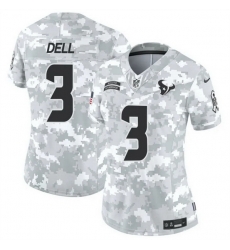 Women Houston Texans 3 Tank Dell 2024 F U S E Arctic Camo Salute To Service Limited Stitched Football Jersey Women Houston Texans 3 Tank Dell 2024 F U S E Arctic Camo Salute To Service Limited Stitched Football Jersey