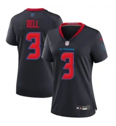 Women Houston Texans 3 Tank Dell Navy Blue 2024 Alternate F U S E Vapor Stitched Football Jersey Women Houston Texans 3 Tank Dell Navy Blue 2024 Alternate F U S E Vapor Stitched Football Jersey
