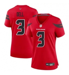 Women Houston Texans 3 Tank Dell Red 2024 Alternate F U S E Vapor Stitched Football Jersey Women Houston Texans 3 Tank Dell Red 2024 Alternate F U S E Vapor Stitched Football Jersey