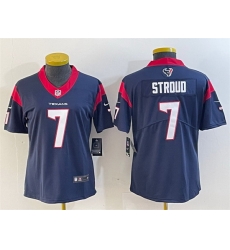 Women Houston Texans 7 C J Stroud Navy Vapor Untouchable Limited Stitched Jersey 28Run Small 29 Women Houston Texans 7 C J Stroud Navy Vapor Untouchable Limited Stitched Jersey 28Run Small 29