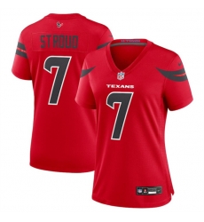 Women Houston Texans 7 C J Stroud Red 2024 Alternate Stitched Jersey Women Houston Texans 7 C J Stroud Red 2024 Alternate Stitched Jersey