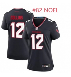 Women Houston Texans 82 Noel Navy 2024 Alternate F U S E Vapor Stitched Jersey