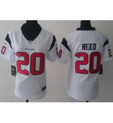 Women Nike Houston Texans 20 Ed Reed White NFL Jerseys Women Nike Houston Texans 20 Ed Reed White NFL Jerseys