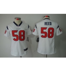 Women Nike Houston Texans #58 Brooks Reed White Color[NIKE LIMITED Jersey]