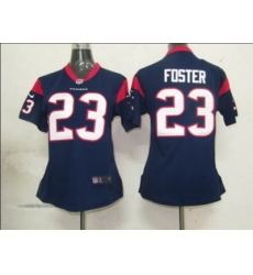 Women Nike NFL Houston Texans 23 FOSTER Game jersey Women Nike NFL Houston Texans 23 FOSTER Game jersey