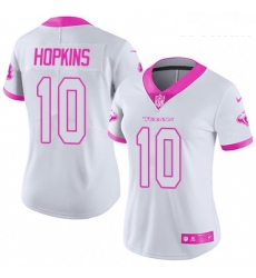 Womens Nike Houston Texans 10 DeAndre Hopkins Limited WhitePink Rush Fashion NFL Jersey Womens Nike Houston Texans 10 DeAndre Hopkins Limited WhitePink Rush Fashion NFL Jersey